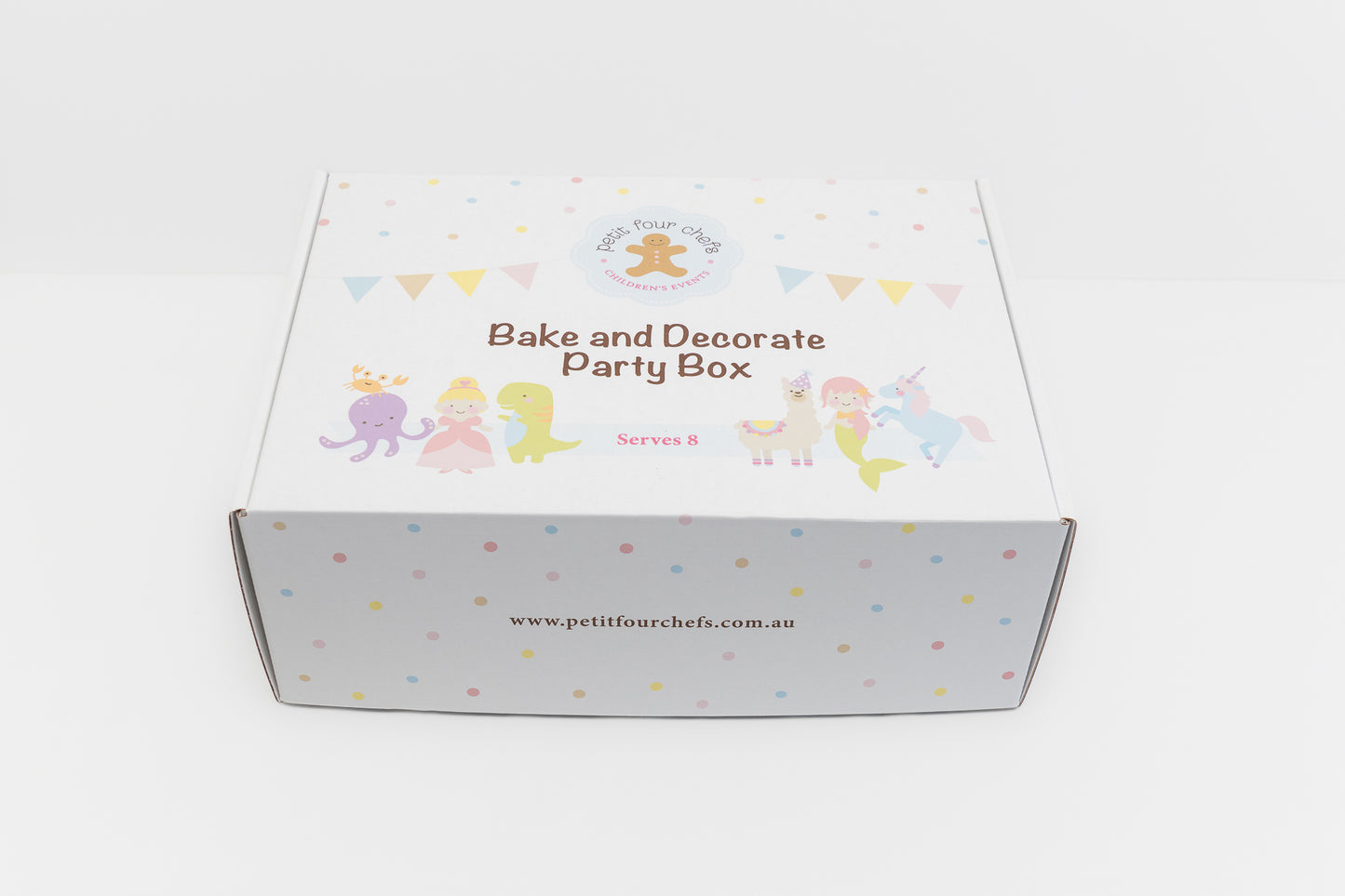 Packaging box for the Bake and Decorate Party Box